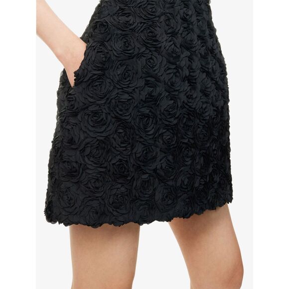 Nadine Merabi Women's Black Maisy 3D Tulip Mini Strapless Dress Size Small - Picture 2 of 7